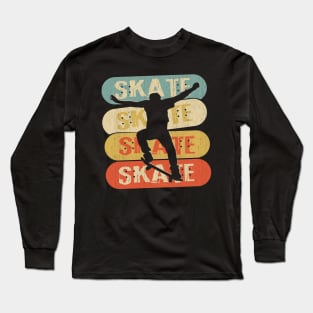 Vintage Skateboader Long Sleeve T-Shirt